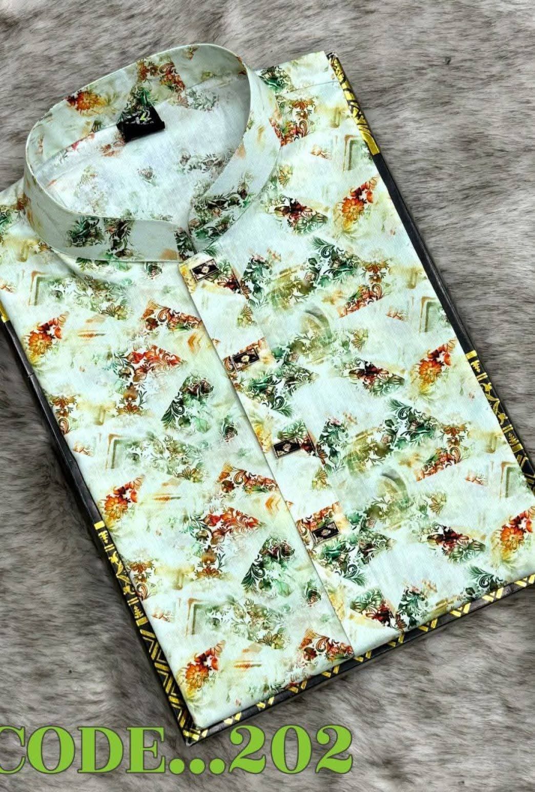 3D Cotton Print Golden