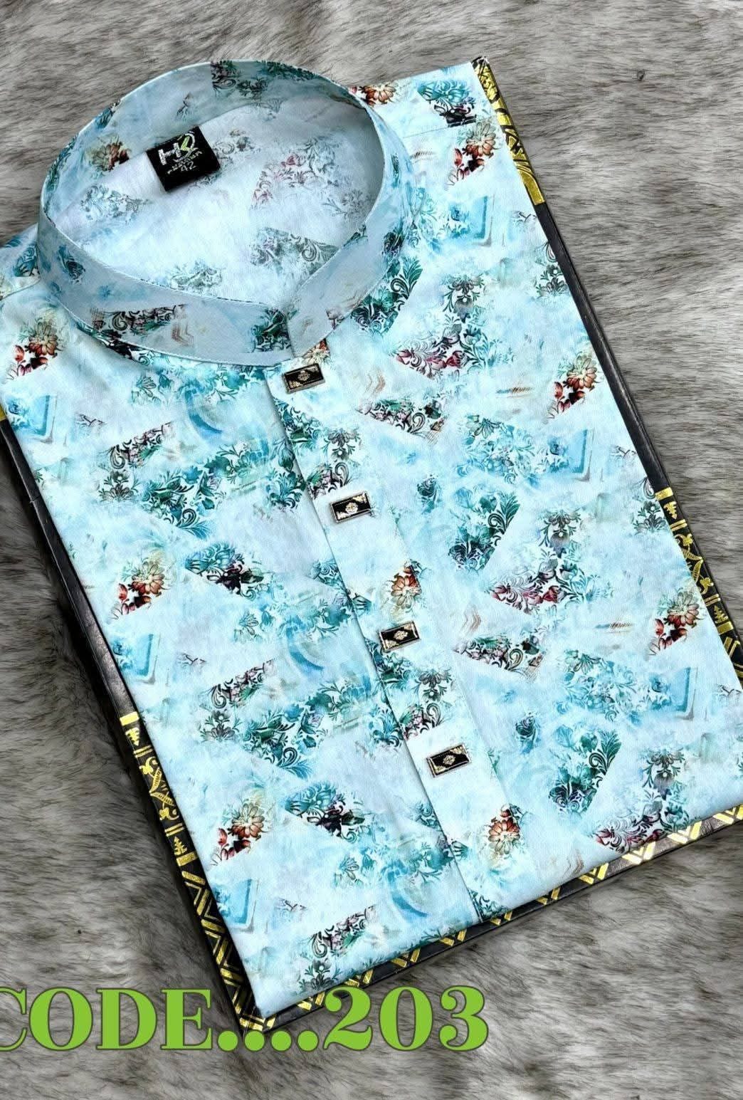 3D Cotton Print Green